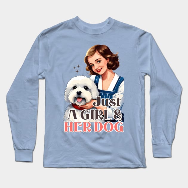 Just a Girl and Her Dog Long Sleeve T-Shirt by Cheeky BB
